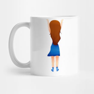 Girl hanging Mug